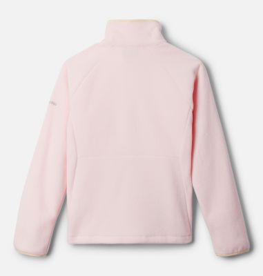 Fast Trek IV Fleece Full Zip, Color: Satin Pink, Chalk, image 2
