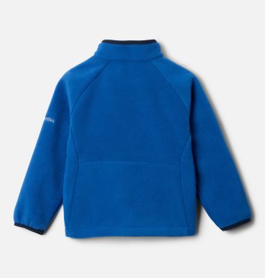 Toddler Fast Trek IV Fleece Full Zip Jacket, Color: Mountain Blue, Collegiate Navy, image 2