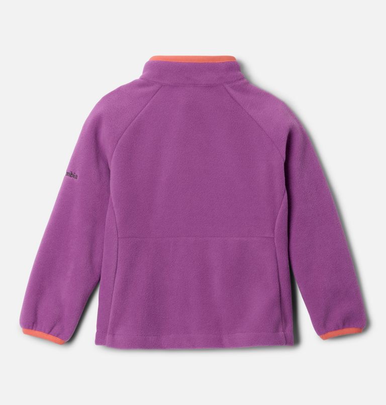 Toddler Fast Trek IV Fleece Full Zip Jacket, Color: Razzle, Hot Coral, image 2