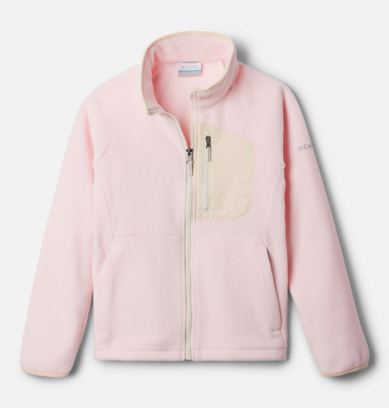Chaqueta de forro polar Fast Trek para niños pequeños, Color: Satin Pink, Chalk, image 1