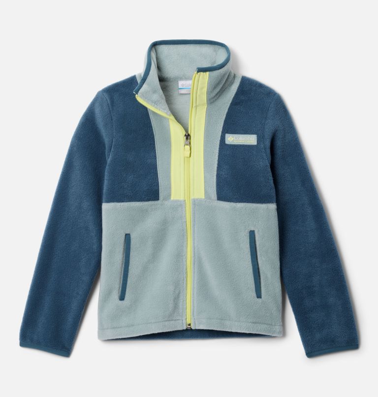Kids' Back Bowl II Full Zip Fleece Jacket, Color: Everblue, Crushed Blue, Neon Light, image 1