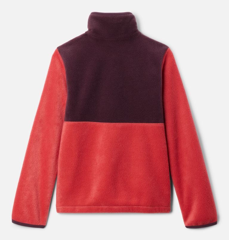 Youth Back Bowl II Fleece Jacket, Color: Daredevil, Moonvista, Pink Ice, image 2