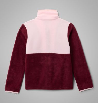 Kids' Back Bowl II Full Zip Fleece Jacket, Color: Rich Wine, Satin Pink, image 2