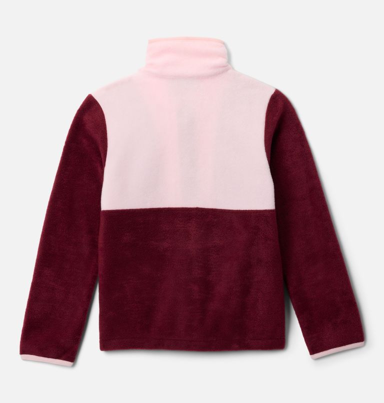 Kids' Back Bowl II Full Zip Fleece Jacket, Color: Rich Wine, Satin Pink, image 2