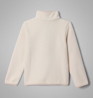 Youth Helvetia II Sherpa Half Snap Fleece, Color: Chalk, Black, image 10