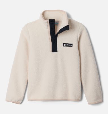 Helvetia II Half Snap Fleece, Color: Chalk, Black, image 1