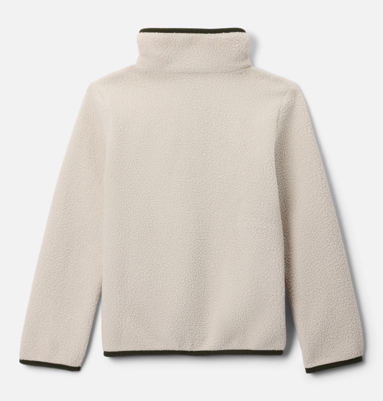 Kids' Helvetia II Half Snap Fleece Pullover, Color: Dark Stone, Stone Green, image 2