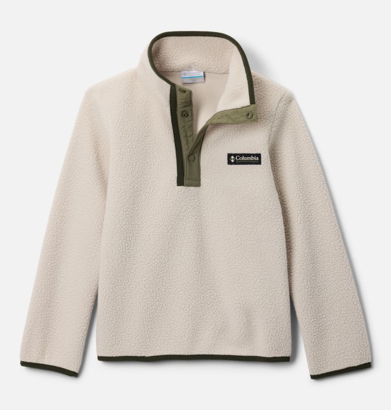 Kids' Helvetia II Half Snap Fleece Pullover, Color: Dark Stone, Stone Green, image 1