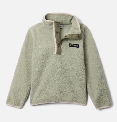 Helvetia II Half Snap Fleece, Color: Safari, Stone Green, image 1