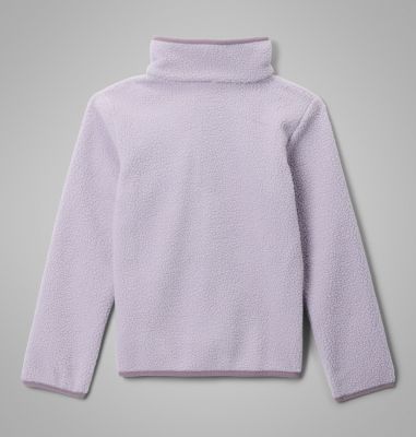 Youth Helvetia II Sherpa Half Snap Fleece, Color: Lavender Pearl, Shale Purple, image 6