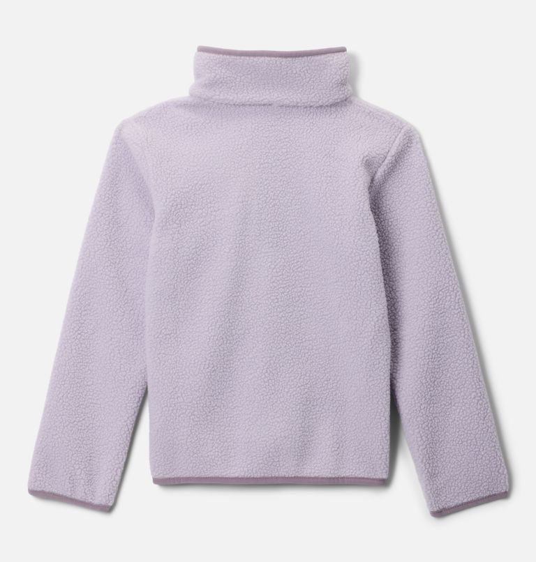 Kids' Helvetia II Half Snap Fleece Pullover, Color: Lavender Pearl, Shale Purple, image 2