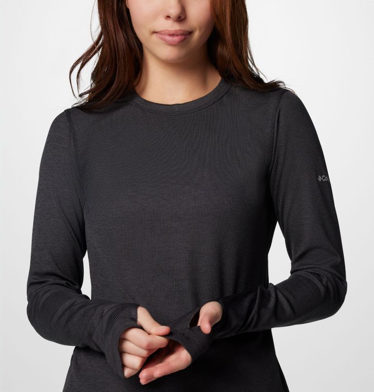 Women's Boundless Days Knit Crew Long Sleeve Shirt, Color: Black, image 6
