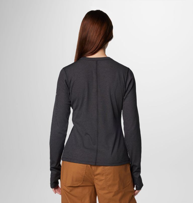 Women's Boundless Days Knit Crew Long Sleeve Shirt, Color: Black, image 2