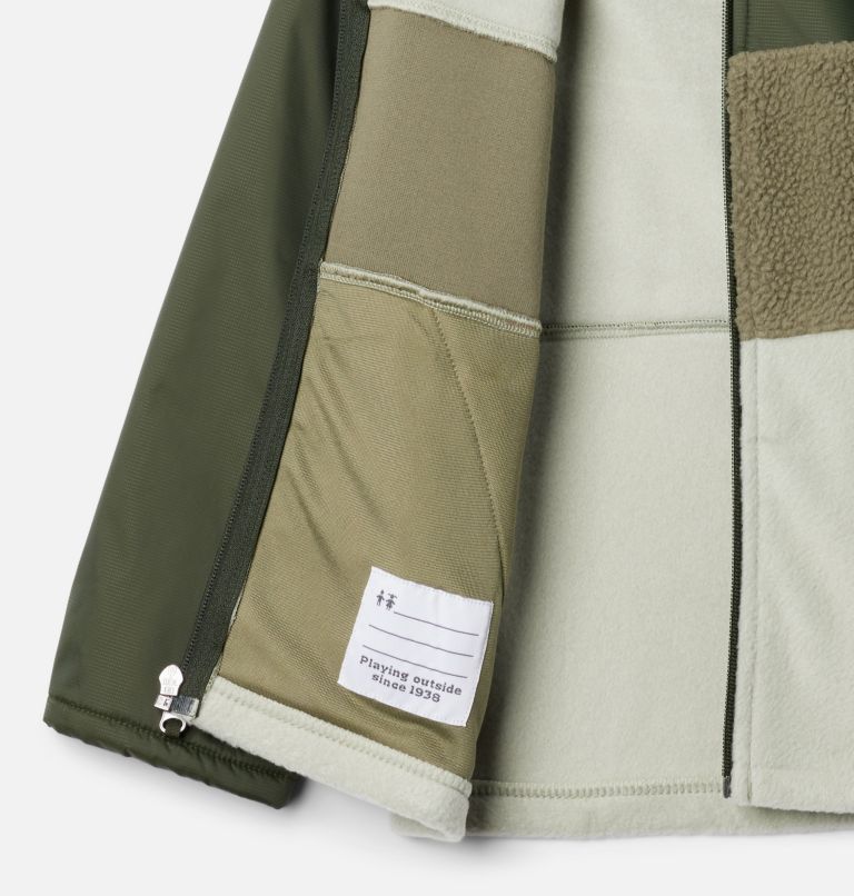 Manteau à capuchon original en laine polaire Steens Mtn II pour garçons, Color: Safari, Stone Green, Greenscape, image 3
