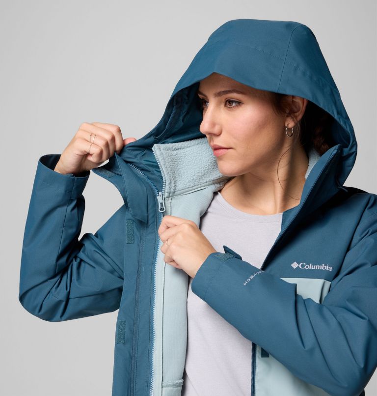 Women's Hikebound II Interchange Jacket, Color: Everblue, Crushed Blue, image 9