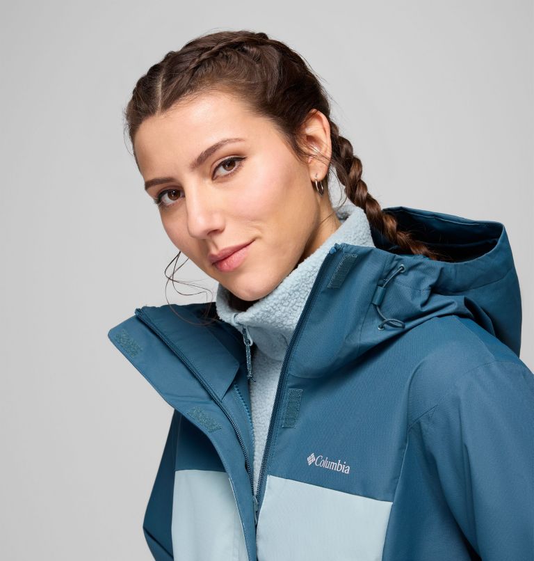 Women's Hikebound II Interchange Jacket, Color: Everblue, Crushed Blue, image 10