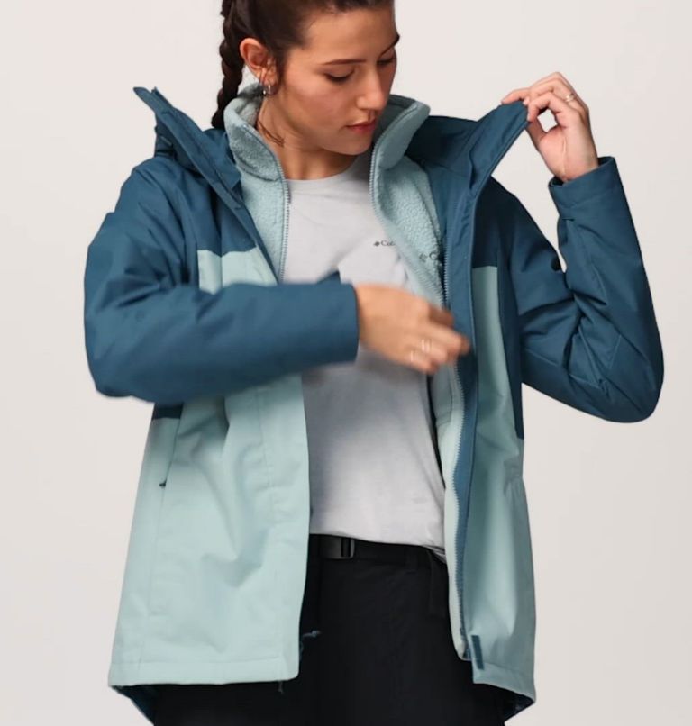 Women's Hikebound II Interchange Jacket, Color: Everblue, Crushed Blue
