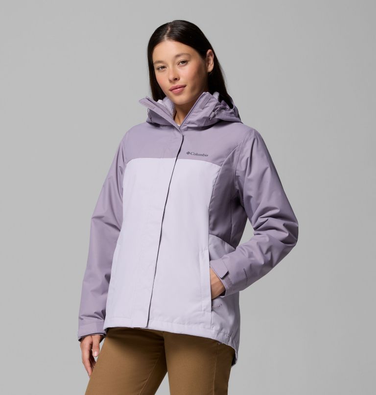 Women's Hikebound II Interchange Jacket, Color: Shale Purple, Lavender Pearl, image 4