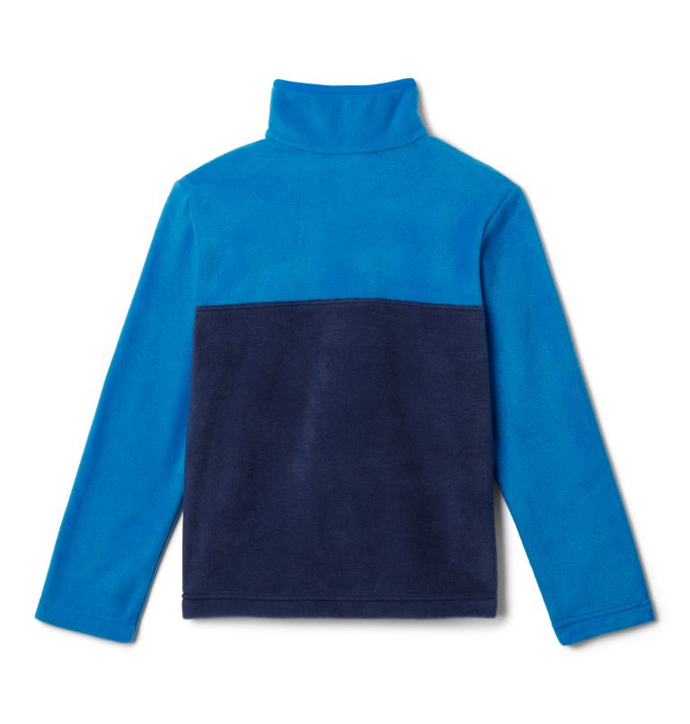 Steens Mtn II 1/4 Snap Fleece Pull-Over, Color: Collegiate Navy, Bright Indigo, image 2