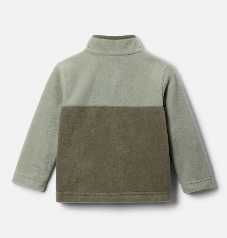 Toddler Steens Mtn II Quarter Snap Fleece Pullover, Color: Stone Green, Safari, image 2