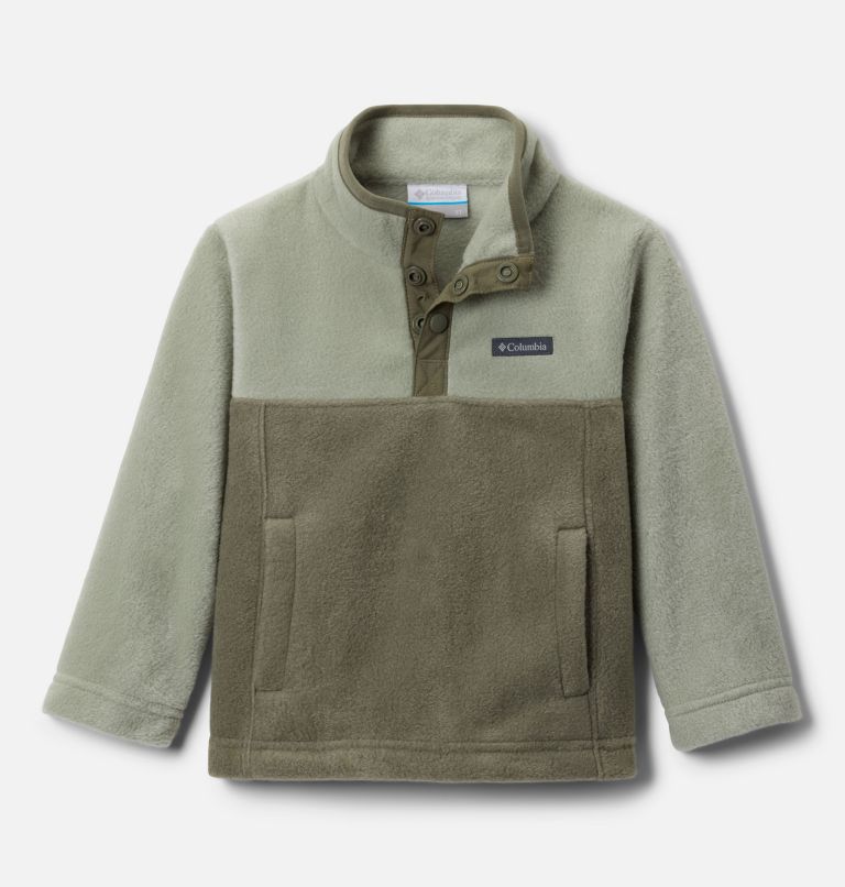 Toddler Steens Mtn II Quarter Snap Fleece Pullover, Color: Stone Green, Safari, image 1