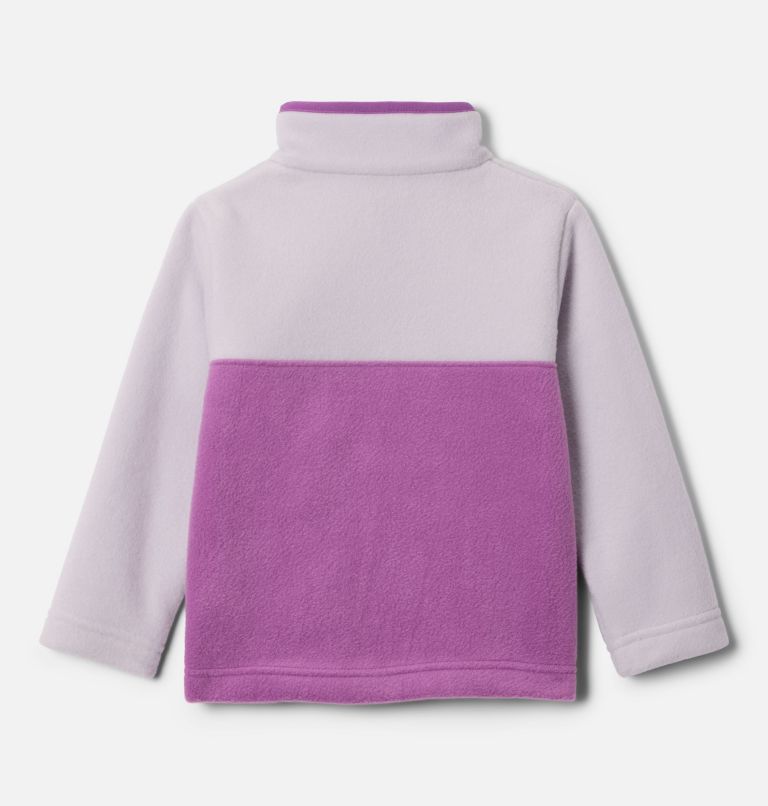 Toddler Steens Mtn II Quarter Snap Fleece Pullover, Color: Razzle, Lavender Pearl, image 2