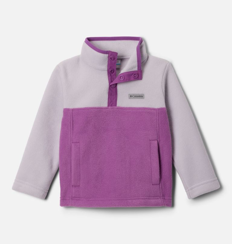 Toddler Steens Mtn II Quarter Snap Fleece Pullover, Color: Razzle, Lavender Pearl, image 1