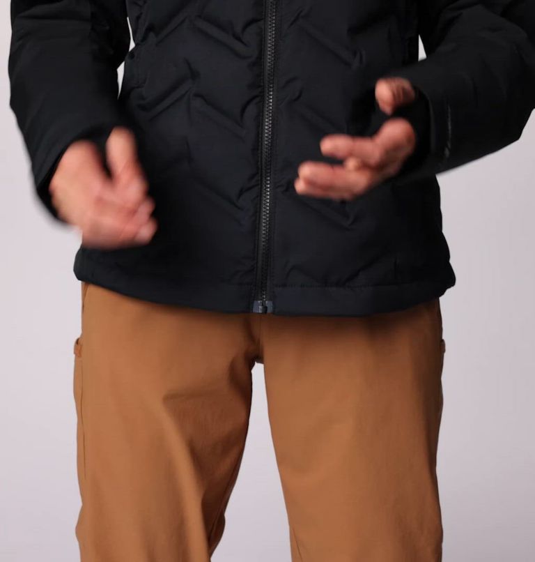 Women's Grand Trek III Waterproof Hooded Down Jacket, Color: Black