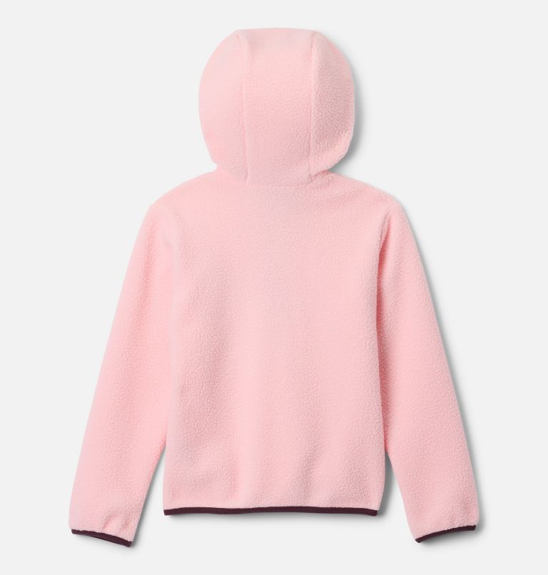 Youth Helvetia Sherpa Fleece Hoodie, Color: Satin Pink, Pink Ice, image 2