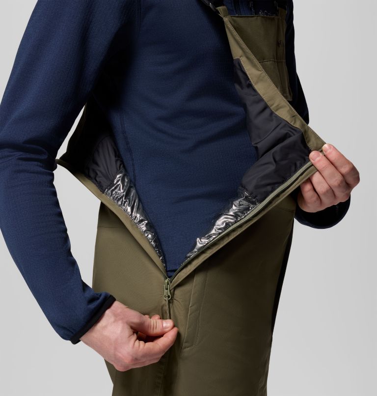 Men's Iceventure II Bib, Color: Stone Green, image 6