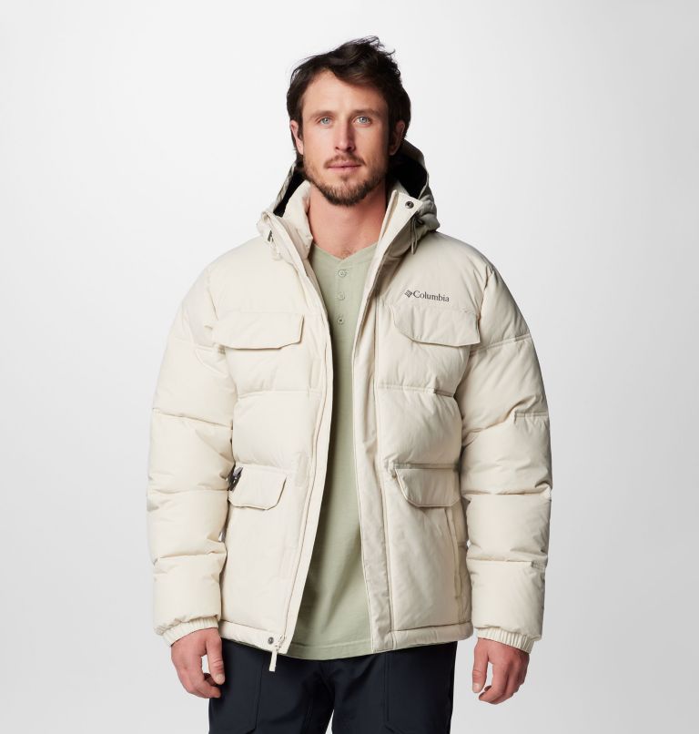 Men's Landroamer Hooded Puffer Jacket, Color: Dark Stone, image 10