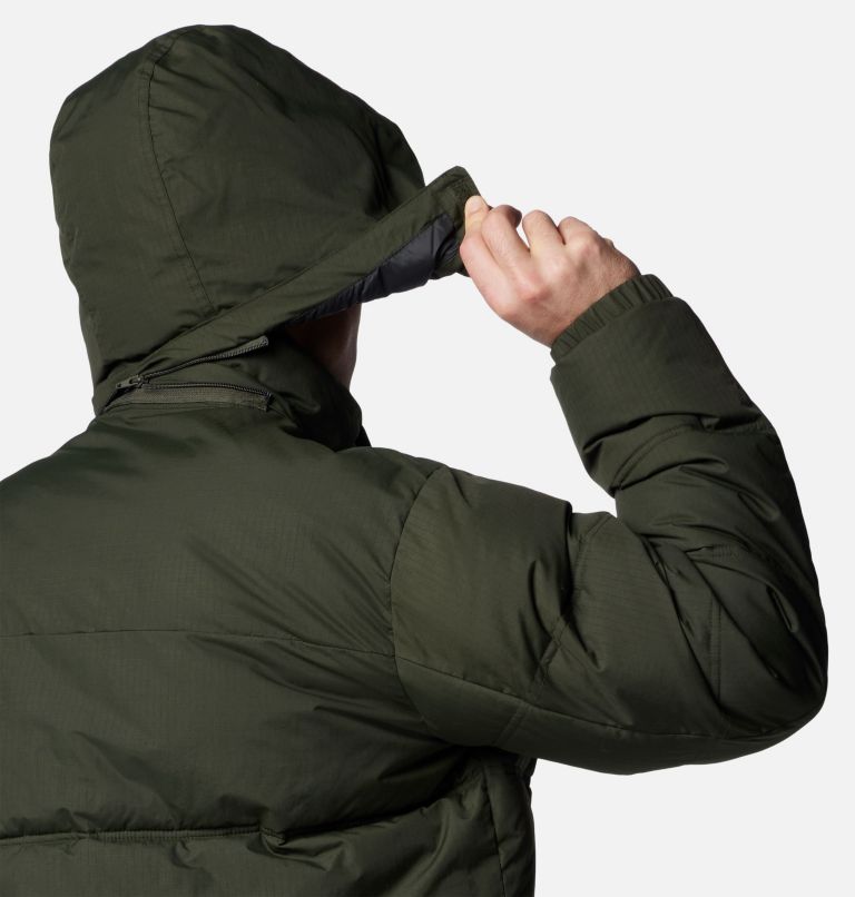 Men's Landroamer Hooded Puffer Jacket, Color: Greenscape, image 7