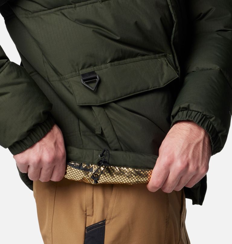 Men's Landroamer Hooded Puffer Jacket, Color: Greenscape, image 9