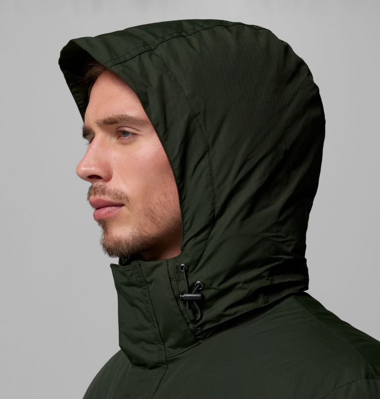 Men's Landroamer Hooded Puffer Jacket, Color: Greenscape, image 12