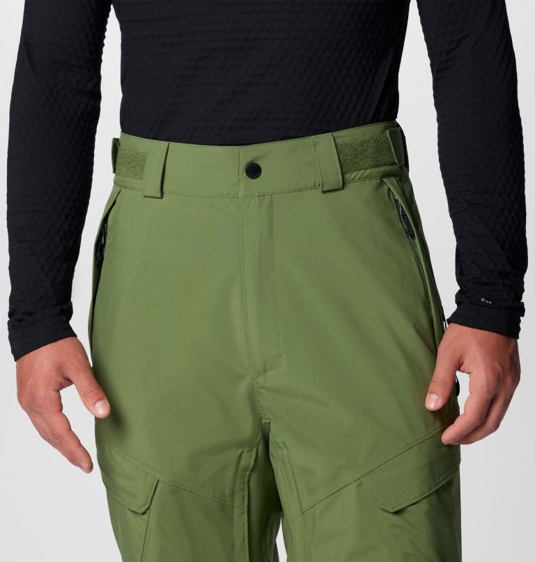 Men's Powder Stash II Waterproof Ski Trousers, Color: Canteen, Black, image 5