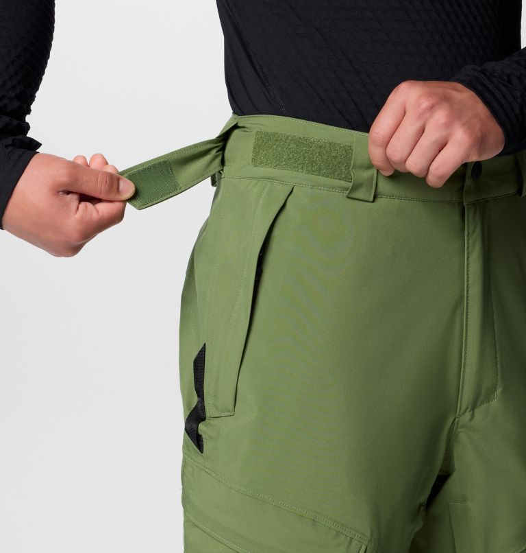 Men's Powder Stash II Waterproof Ski Trousers, Color: Canteen, Black, image 7