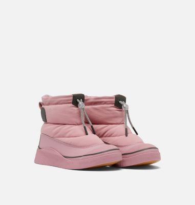 Women's OUT N ABOUT IV PUFFY Insulated Waterproof Boots, Color: Dazed Mauve, Jet, image 2