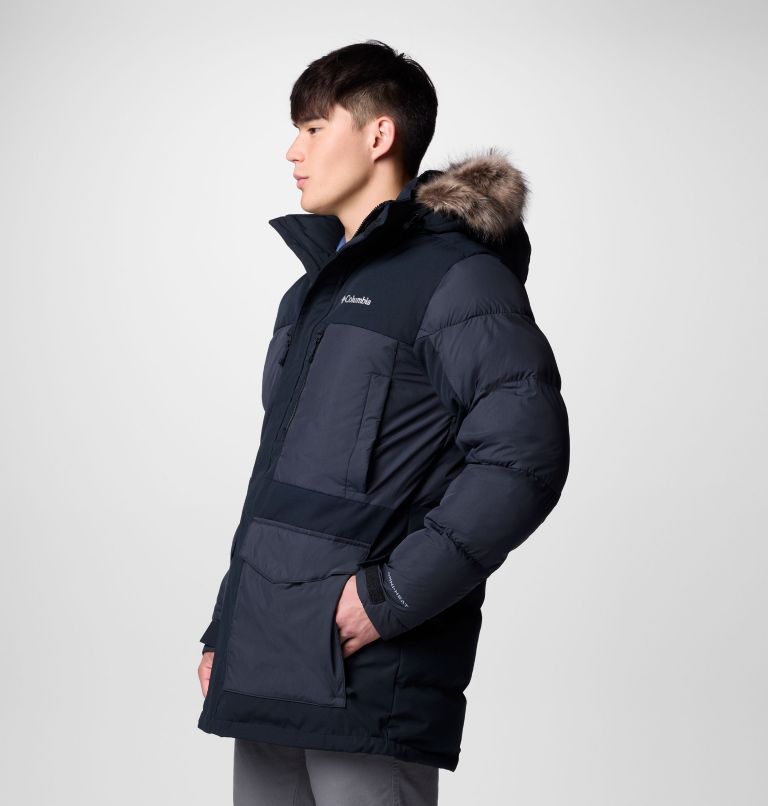 Men's Marquam Peak Fusion II Hooded Parka, Color: Black, image 5