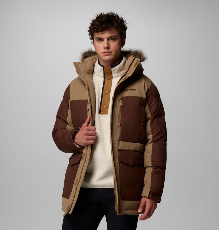 Men's Marquam Peak Fusion II Hooded Parka, Color: Delta, Tobacco, image 5
