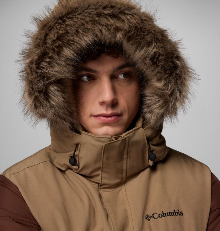 Men's Marquam Peak Fusion II Hooded Parka, Color: Delta, Tobacco, image 7