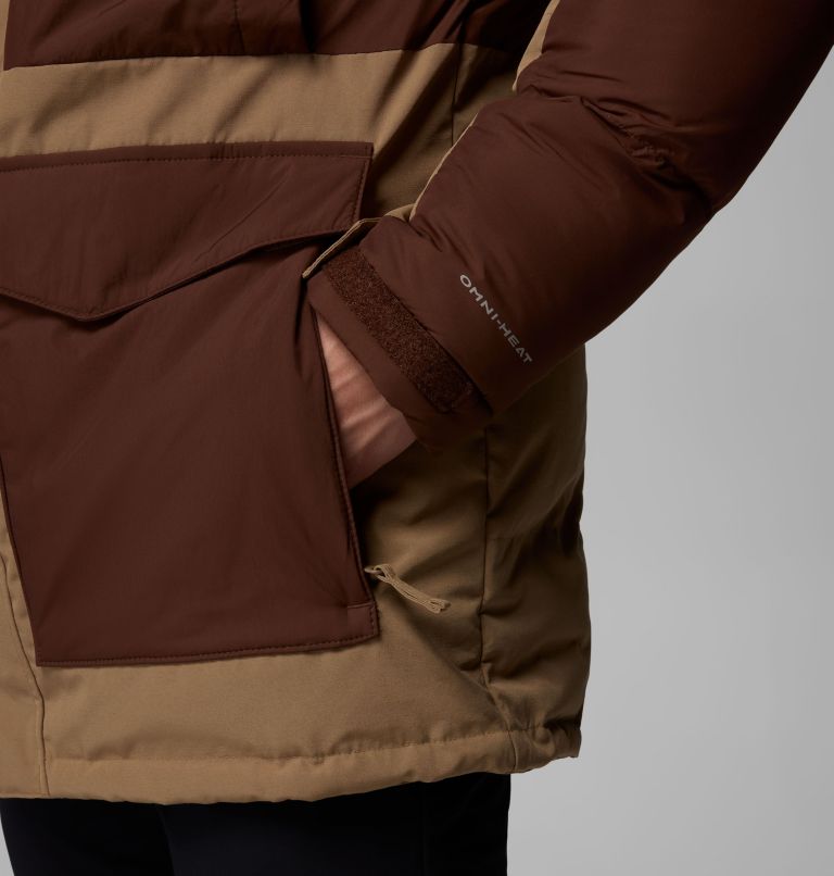 Men's Marquam Peak Fusion II Hooded Parka, Color: Delta, Tobacco, image 8