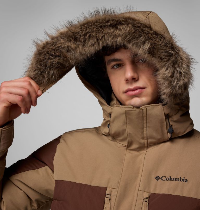Men's Marquam Peak Fusion II Hooded Parka, Color: Delta, Tobacco, image 10