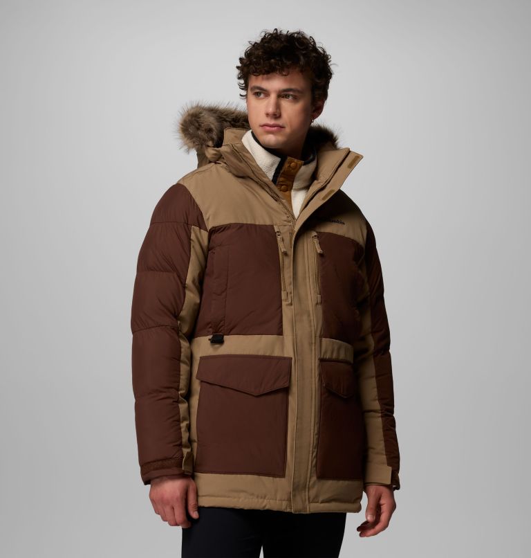 Men's Marquam Peak Fusion II Hooded Parka, Color: Delta, Tobacco, image 1
