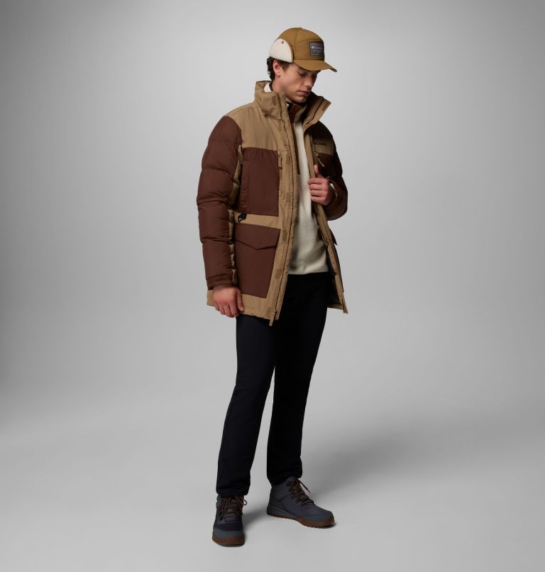 Men's Marquam Peak Fusion II Hooded Parka, Color: Delta, Tobacco, image 2