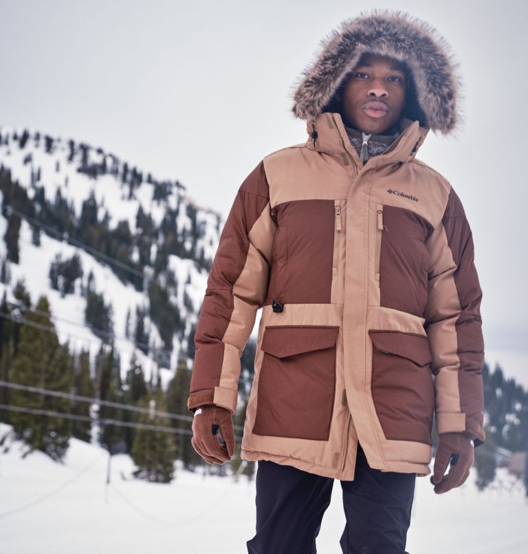 Men's Marquam Peak Fusion II Hooded Parka, Color: Delta, Tobacco, image 13