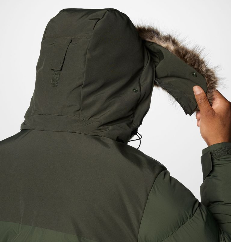 Men's Marquam Peak Fusion II Hooded Parka, Color: Greenscape, image 7
