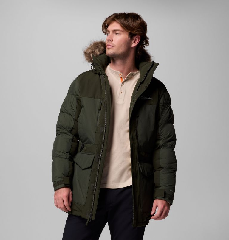 Men's Marquam Peak Fusion II Hooded Parka, Color: Greenscape, image 5