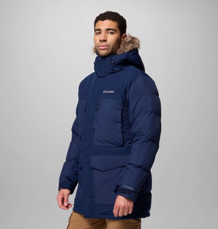 Men's Marquam Peak Fusion II Hooded Parka, Color: Collegiate Navy, image 4
