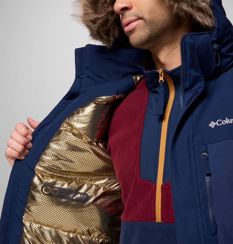 Men's Marquam Peak Fusion II Hooded Parka, Color: Collegiate Navy, image 6