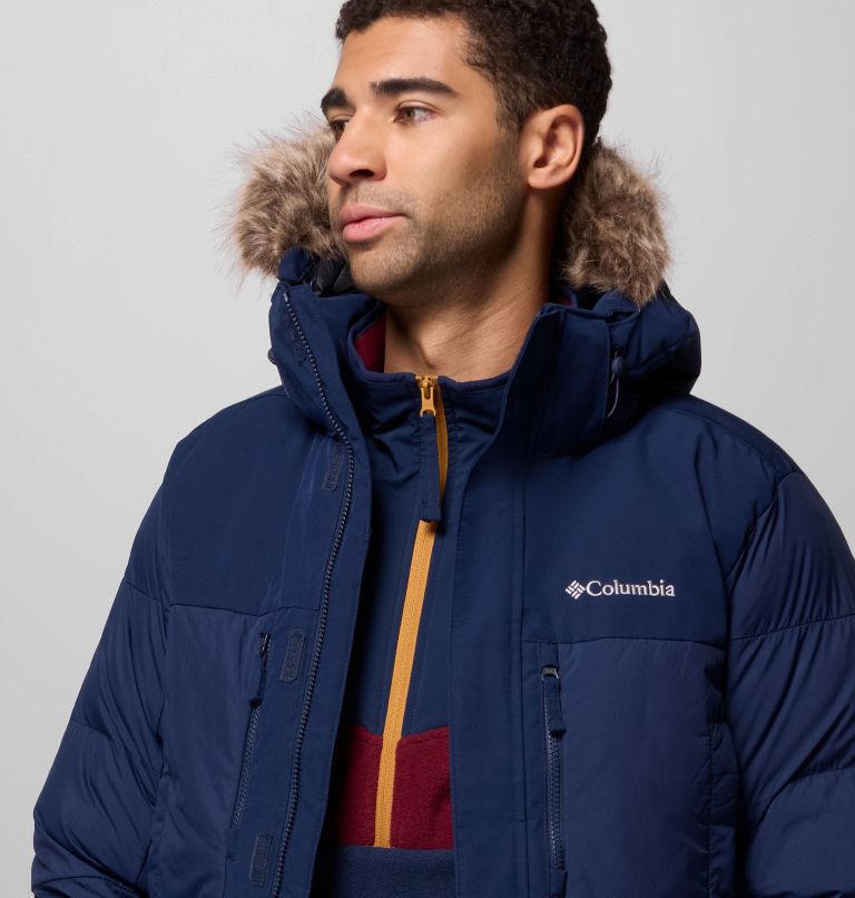 Men's Marquam Peak Fusion II Hooded Parka, Color: Collegiate Navy, image 7